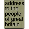 Address to the People of Great Britain by Richard Watson