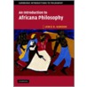 An Introduction To Africana Philosophy door Marjory Gordon