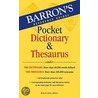 Barron's Pocket Dictionary & Thesaurus by Robert Allen