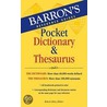 Barron's Pocket Dictionary & Thesaurus door Robert Allen