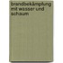 Brandbekämpfung mit Wasser und Schaum