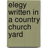 Elegy Written In A Country Church Yard door Anonymous Anonymous