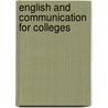 English and Communication for Colleges by Thomas L. Means