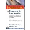 Essentials Of Response To Intervention door Matthew K. Burns