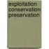Exploitation Conservation Preservation