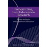 Generalizing From Educational Research door Wolff-Michael Roth