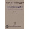 Gesamtausgabe Bd. 90. Zu Ernst Jünger door Martin Heidegger