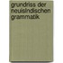 Grundriss Der Neuislndischen Grammatik