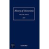 History Of Universities 22 Vol 2 Hou C door Onbekend