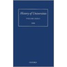 History Of Universities Vol 23/1 Hou C door Michael Feingold