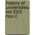 History Of Universities Vol 23/2 Hou C
