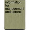Information For Management And Control by Unknown