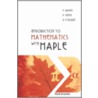 Introduction To Mathematics With Maple door Paul Adams