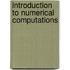 Introduction To Numerical Computations