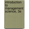 Introduction to Management Science, 3e door Sang M. Lee