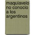 Maquiavelo No Conocio a Los Argentinos