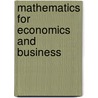 Mathematics For Economics And Business door Simon Hawkins