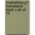 Mathslinks:y7 Homework Book C Pk Of 15