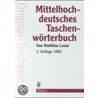 Mittelhochdeutsches Taschenwörterbuch by Matthias Lexer