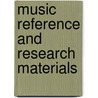 Music Reference and Research Materials by Vincent H. Duckles