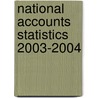National Accounts Statistics 2003-2004 door United Nations: Department Of Economic And Social Affairs: Statistics Division