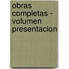 Obras Completas - Volumen Presentacion by Siegmund Freud