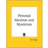 Personal Idealism And Mysticism (1924)