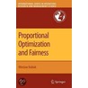 Proportional Optimization And Fairness door Wieslaw Kubiak