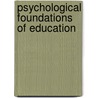 Psychological Foundations of Education door National Learning Corporation