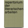 Repertorium Der Literarischen Arbeiten door Gustav Zeuner Dr. Leo Koenigs