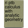 Ri Ptb Calculus With Analytic Geometry by Unknown