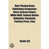 Role-Playing Game Publishing Companies by Source Wikipedia
