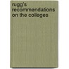 Rugg's Recommendations on the Colleges by Unknown