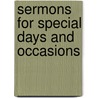 Sermons for Special Days and Occasions door Donald L. Deffner