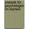 Statistik für Psychologen im Klartext by Peter Zöfel