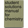 Student Solutions Manual For Chemistry door Stanitski