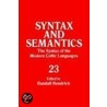Syntax and Semantics, Volume 23 Tr Ppr door Stephen R. Anderson