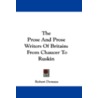 The Prose and Prose Writers of Britain by Robert Demaus