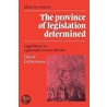 The Province of Legislation Determined door David Lieberman