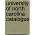 University Of North Carolina Catalogue