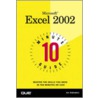 10 Minute Guide To Microsoft Excel 2002 by Joseph W. Habraken