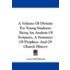 A Volume of Divinity for Young Students