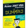 Access 2007 Vba Programming For Dummies by Joseph C. Stockman