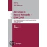 Advances In Neural Networks - Isnn 2009 door Onbekend