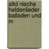 Altd Nische Heldenlieder Balladen Und M