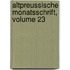 Altpreussische Monatsschrift, Volume 23
