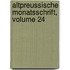Altpreussische Monatsschrift, Volume 24