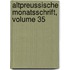 Altpreussische Monatsschrift, Volume 35
