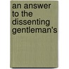 An Answer To The Dissenting Gentleman's door John Landon