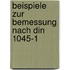 Beispiele Zur Bemessung Nach Din 1045-1